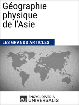 cover image of Géographie physique de l'Asie